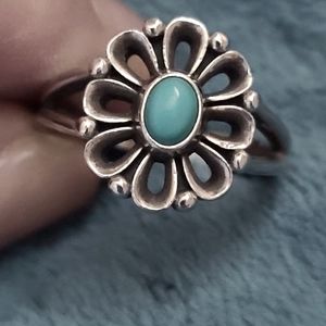 Retired James Avery Sterling Silver De Flores Ring